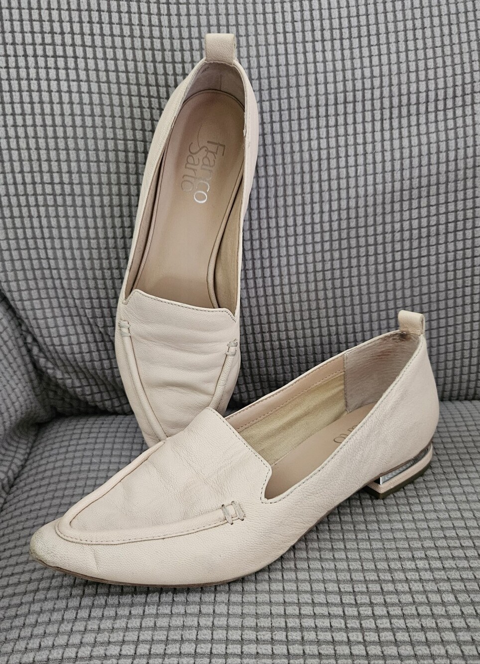 Franco Sarto Leather Flat Loafers